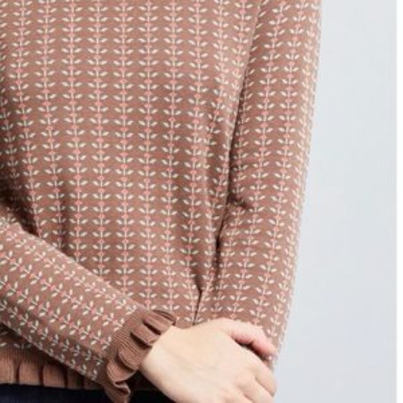 Modcloth Brown Patterned Sweater - Picture 5 of 8